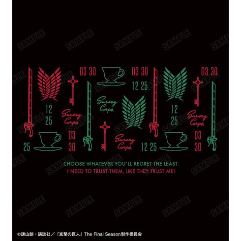 『進撃の巨人』エレン&リヴァイ モチーフ柄 パーカーレディース【202604再販】