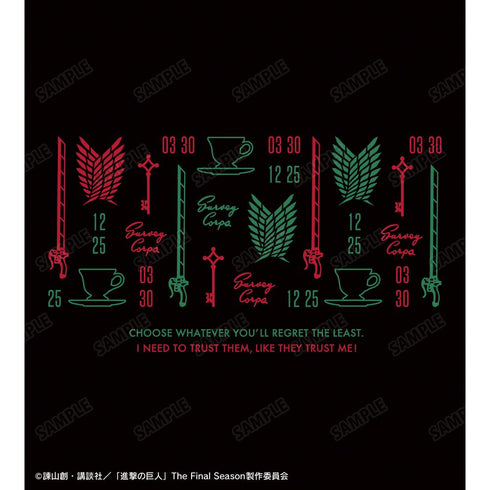 『進撃の巨人』エレン&リヴァイ モチーフ柄 パーカーレディース【202512再販】