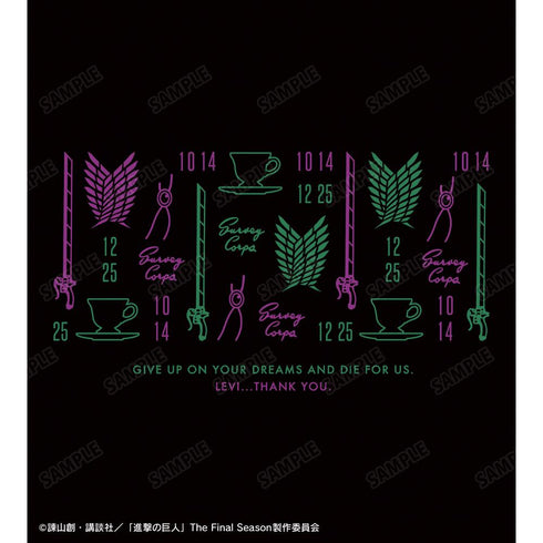 『進撃の巨人』エルヴィン&リヴァイ モチーフ柄 パーカーレディース【202512再販】