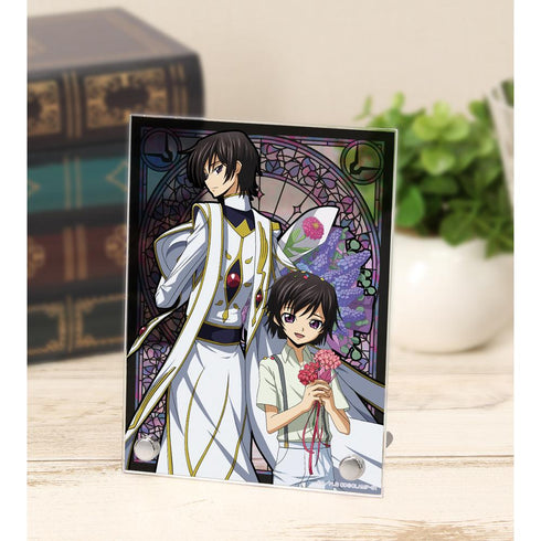 『コードギアス 反逆のルルーシュ』描き下ろしイラスト ルルーシュ&ルルーシュ(幼少期) A6アクリルパネル <ルルーシュ バースデー2023ver.>【202511再販】