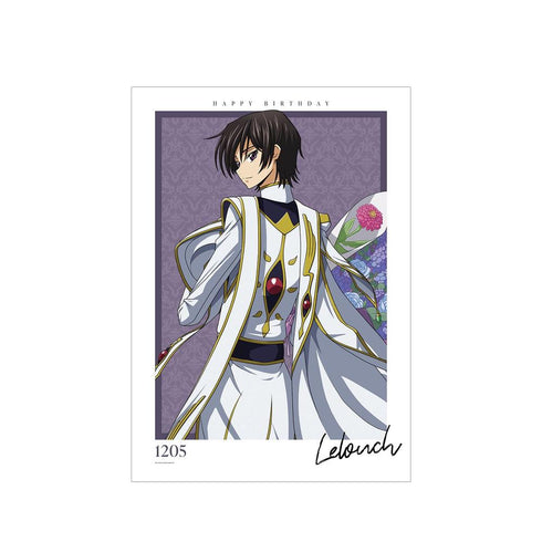 《Code Geass 反叛的鲁路修》全新绘制插画 鲁路修 A3哑光处理海报 <鲁路修 生日2023版>【202605再版】