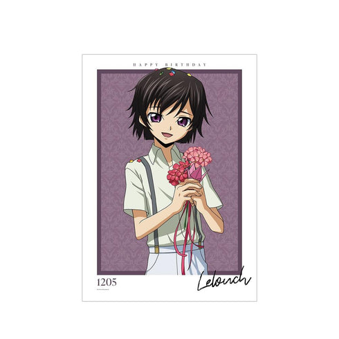 《Code Geass 反叛的鲁路修》全新绘制插画 鲁路修(幼年)A3哑光处理海报 <鲁路修 生日2023版>【202605再版】