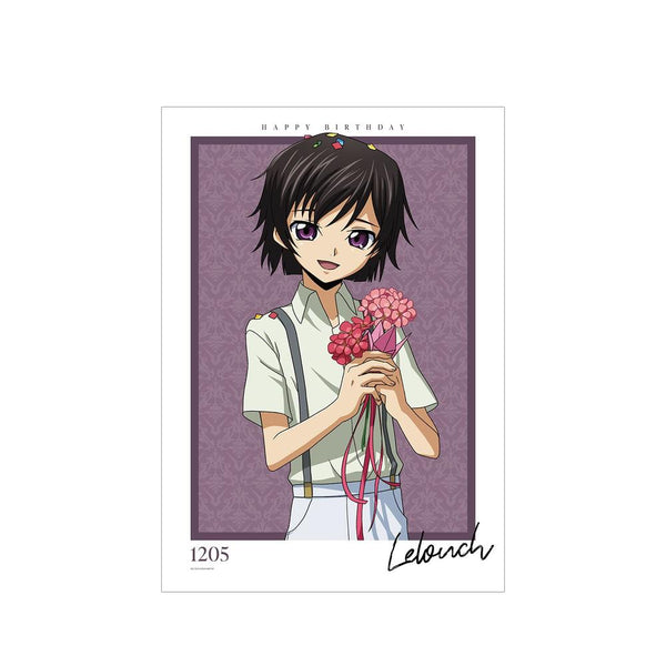 《Code Geass 反叛的鲁路修》全新绘制插画 鲁路修(幼年)A3哑光处理海报 <鲁路修 生日2023版>【202605再版】