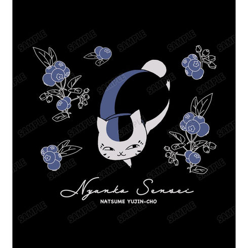 『夏目友人帳』ニャンコ先生 ロングTシャツ ブルーベリーユニセックス【202602再販】