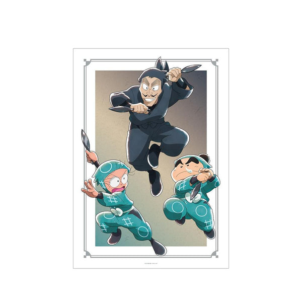 《忍者乱太郎》全新绘制插画 集合A 大家一起训练篇 A3哑光处理海报【202605再版】