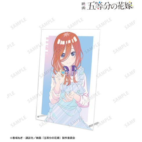 『映画 五等分の花嫁』描き下ろしイラスト 中野三玖 制服エプロンver. Ani-Art clear label A4アクリルパネル