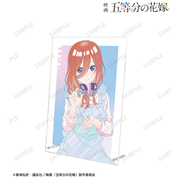 『映画 五等分の花嫁』描き下ろしイラスト 中野三玖 制服エプロンver. Ani-Art clear label A4アクリルパネル