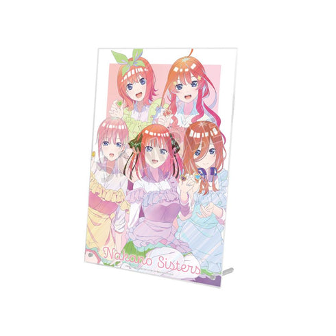 『五等分の花嫁』描き下ろしイラスト 集合 制服エプロンver. Ani-Art clear label A4アクリルパネル【202501再販】