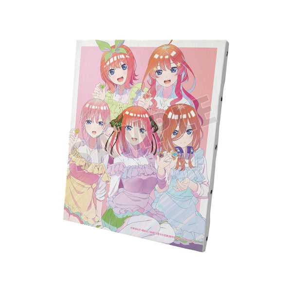『五等分の花嫁』描き下ろしイラスト 集合 制服エプロンver. Ani-Art clear label キャンバスボード【202501再販】