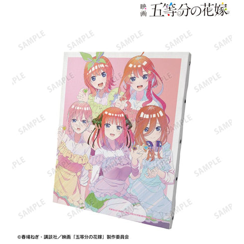 『五等分の花嫁』描き下ろしイラスト 集合 制服エプロンver. Ani-Art clear label キャンバスボード【202501再販】