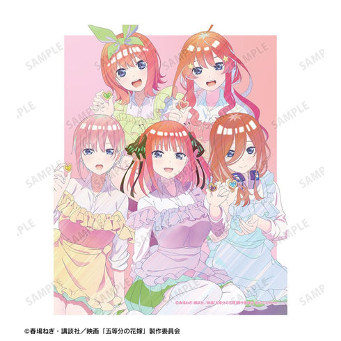 『五等分の花嫁』描き下ろしイラスト 集合 制服エプロンver. Ani-Art clear label キャンバスボード【202501再販】