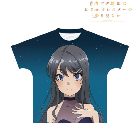 『青春ブタ野郎はおでかけシスターの夢を見ない』描き下ろしイラスト 桜島麻衣 星空ドレスver. フルグラフィックTシャツユニセックス【202609再販】