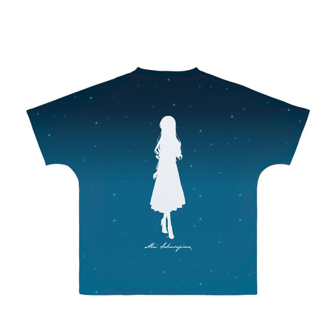 『青春ブタ野郎はおでかけシスターの夢を見ない』描き下ろしイラスト 桜島麻衣 星空ドレスver. フルグラフィックTシャツユニセックス【202609再販】