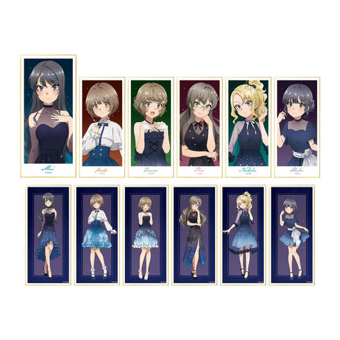 『青春ブタ野郎はおでかけシスターの夢を見ない』描き下ろしイラスト 星空ドレスver. トレーディングスタンド付き色紙(単位/BOX)【202507再販】
