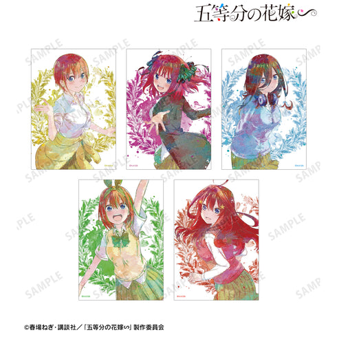 『五等分の花嫁∽』 grunge CANVAS ブロマイド5枚セット