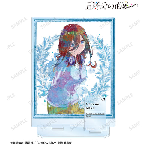 『五等分の花嫁∽』 中野三玖 grunge CANVAS パーツ付きBIGアクリルスタンド