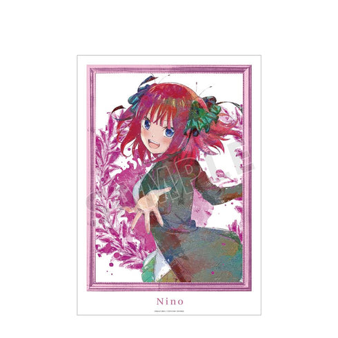 『五等分の花嫁∽』中野二乃 grunge CANVAS A3マット加工ポスター【202501再販】
