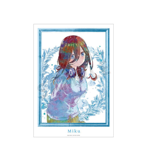 『五等分の花嫁∽』中野三玖 grunge CANVAS A3マット加工ポスター【202501再販】