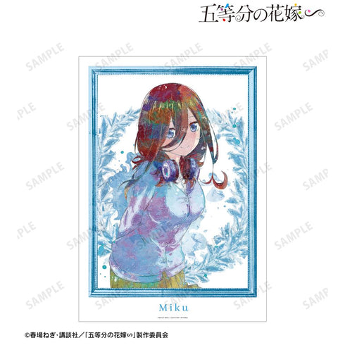 『五等分の花嫁∽』中野三玖 grunge CANVAS A3マット加工ポスター【202501再販】