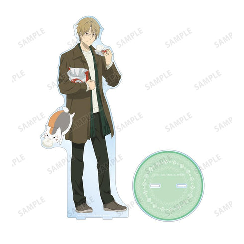 『夏目友人帳』描き下ろしイラスト 名取周一&ニャンコ先生 冬の装いver. 特大アクリルスタンド【202602再販】