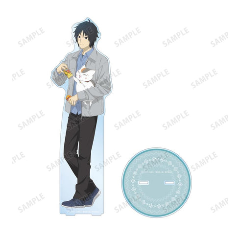『夏目友人帳』描き下ろしイラスト 田沼要&ニャンコ先生 冬の装いver. 特大アクリルスタンド【202602再販】