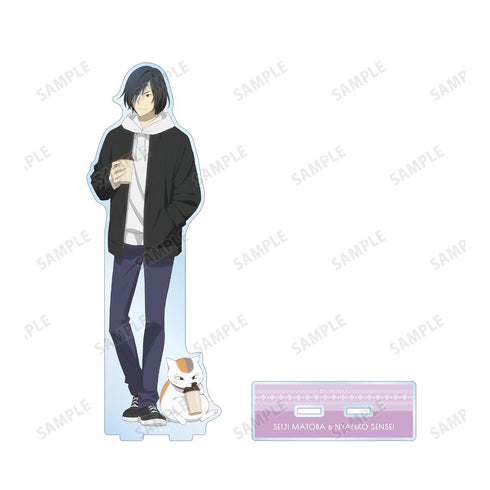 『夏目友人帳』描き下ろしイラスト 的場静司&ニャンコ先生 冬の装いver. BIGアクリルスタンド【202602再販】