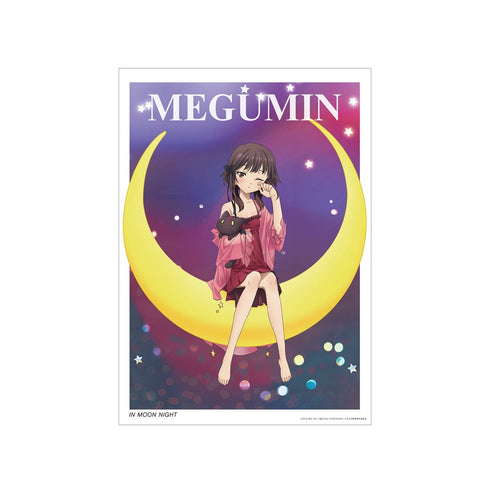 アニメ『この素晴らしい世界に爆焔を!』 描き下ろし めぐみん ムーンナイトver. A3マット加工ポスター【202405再販】