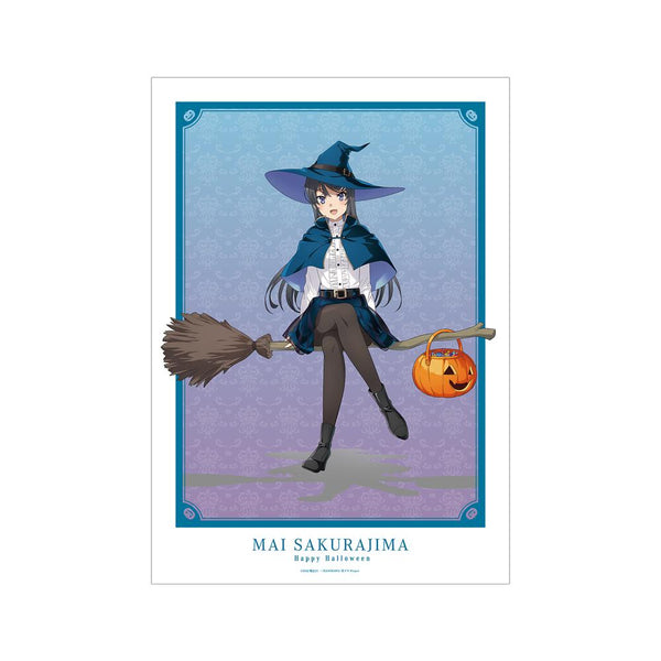 『青春ブタ野郎はバニーガール先輩の夢を見ない』描き下ろし 桜島麻衣 ハロウィン2023ver. A3マット加工ポスター【202512再販】