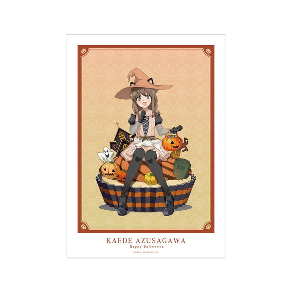 『青春ブタ野郎はバニーガール先輩の夢を見ない』描き下ろし 梓川かえで ハロウィン2023ver. A3マット加工ポスター【202512再販】