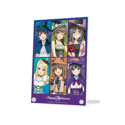 『青春ブタ野郎はバニーガール先輩の夢を見ない』描き下ろし 集合 ハロウィン2023ver. A5アクリルパネル【202610再販】
