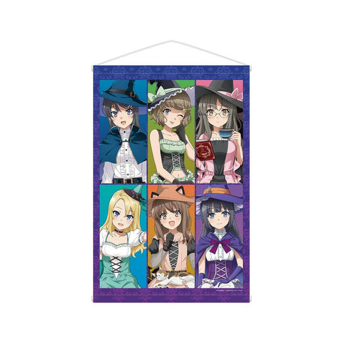 『青春ブタ野郎はバニーガール先輩の夢を見ない』描き下ろし 集合 ハロウィン2023ver. A1タペストリー【202507再販】