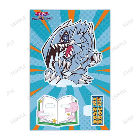 《游戏王:决斗怪兽》青眼白龙 卡通世界风格 Q版 附配件 大号亚克力立牌【202603再版】