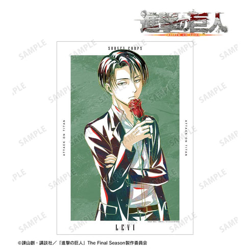 『進撃の巨人』描き下ろし リヴァイ Flower Shop ver. Ani-Art A3マット加工ポスター【202501再販】