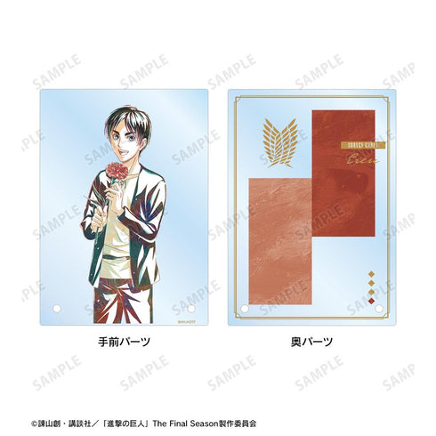 『進撃の巨人』描き下ろし エレン Flower Shop ver. Ani-Art ダブルアクリルパネル【202512再販】