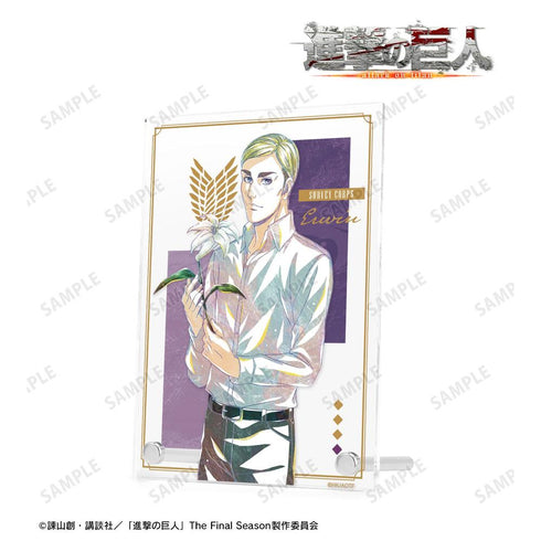 『進撃の巨人』描き下ろし エルヴィン Flower Shop ver. Ani-Art ダブルアクリルパネル【202604再販】