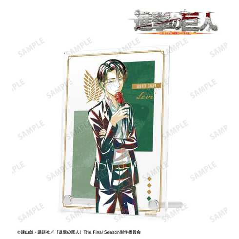 《進擊的巨人》全新繪製 利威 Flower Shop 版 Ani-Art 雙層壓克力板【202604 再版】