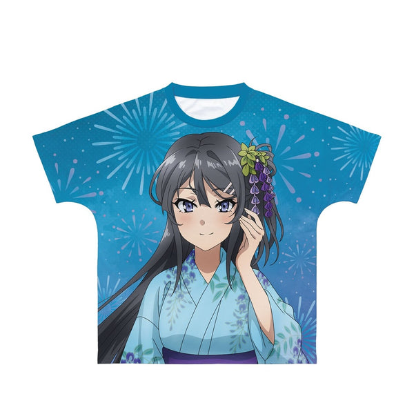 『青春ブタ野郎はおでかけシスターの夢を見ない』描き下ろしイラスト 桜島麻衣 浴衣ver. フルグラフィックTシャツユニセックス【202609再販】