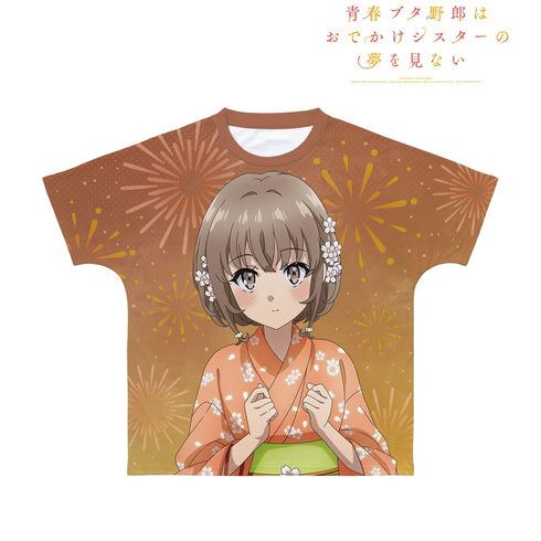 『青春ブタ野郎はおでかけシスターの夢を見ない』描き下ろしイラスト 梓川花楓 浴衣ver. フルグラフィックTシャツユニセックス【202609再販】