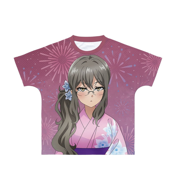 『青春ブタ野郎はおでかけシスターの夢を見ない』描き下ろしイラスト 双葉理央 浴衣ver. フルグラフィックTシャツユニセックス【202609再販】