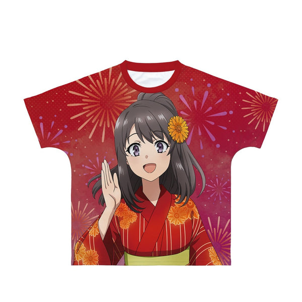 『青春ブタ野郎はおでかけシスターの夢を見ない』描き下ろしイラスト 広川卯月 浴衣ver. フルグラフィックTシャツユニセックス【202609再販】