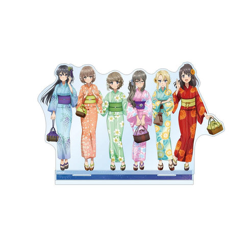 『青春ブタ野郎はおでかけシスターの夢を見ない』描き下ろしイラスト 集合 浴衣ver. BIGアクリルスタンド【202507再販】