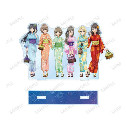 『青春ブタ野郎はおでかけシスターの夢を見ない』描き下ろしイラスト 集合 浴衣ver. BIGアクリルスタンド【202512再販】