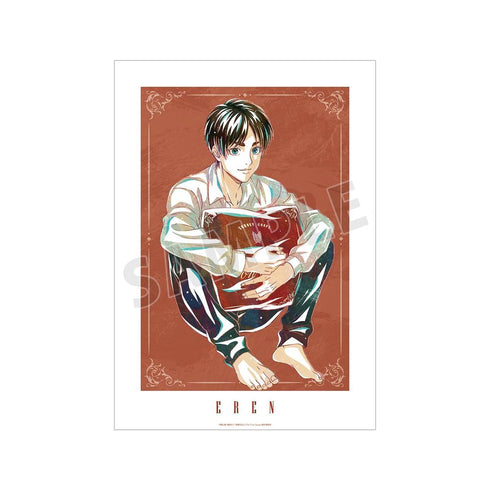 『進撃の巨人』描き下ろし エレン リラックスver. Ani-Art A3マット加工ポスター【202604再販】
