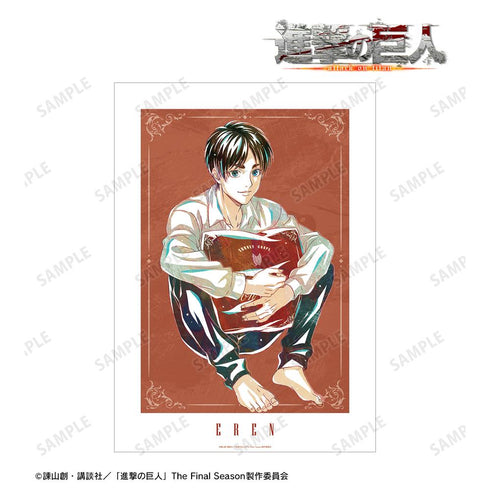 『進撃の巨人』描き下ろし エレン リラックスver. Ani-Art A3マット加工ポスター【202501再販】
