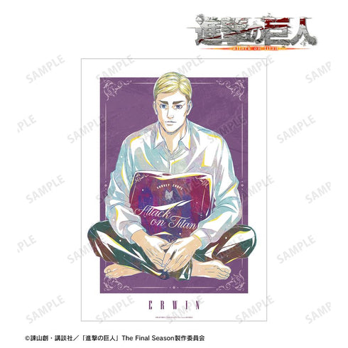 『進撃の巨人』描き下ろし エルヴィン リラックスver. Ani-Art A3マット加工ポスター【202512再販】
