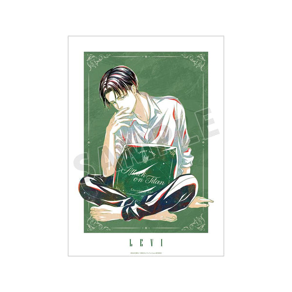 『進撃の巨人』描き下ろし リヴァイ リラックスver. Ani-Art A3マット加工ポスター【202512再販】