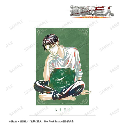 『進撃の巨人』描き下ろし リヴァイ リラックスver. Ani-Art A3マット加工ポスター【202604再販】