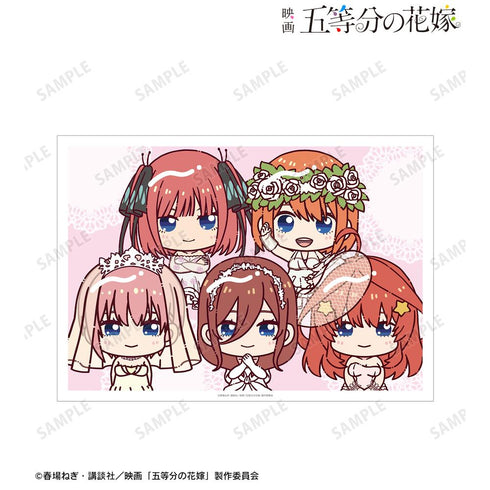 『五等分の花嫁』集合 ちょこんと! ウェディングver. A3マット加工ポスター【202501再販】