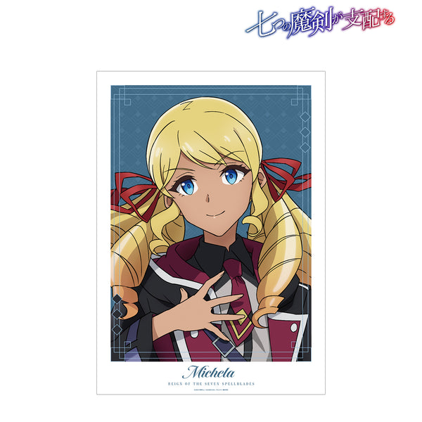 TVアニメ『七つの魔剣が支配する』 ミシェーラ=マクファーレン A3マット加工ポスター