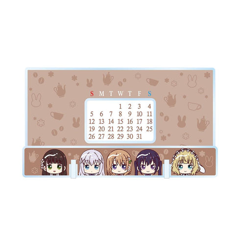 『ご注文はうさぎですか? BLOOM』ちょこんと! 卓上アクリル万年カレンダー【202507再販】